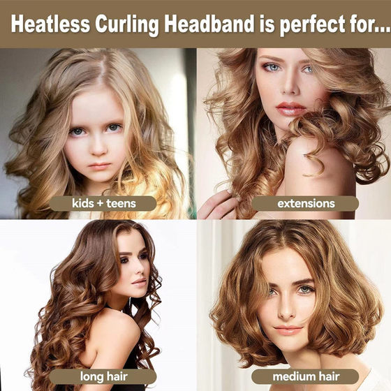 European and American hot sale non-hot lazy artifact hair curler sponge foam sleep curler big wave roll four-piece set