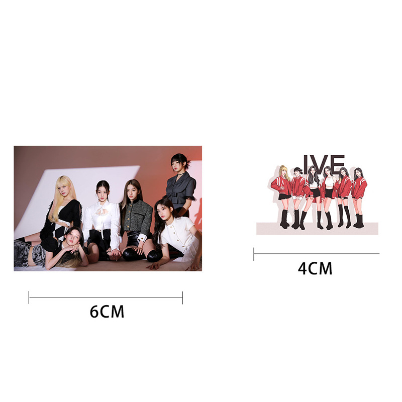 Korean star Big Head stickers TW G-IDLE IVE SK graffiti stickers GOT7 ATEEZ decorative stickers diy