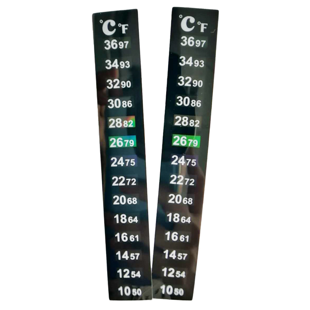 Supply a variety of liquid crystal fish tank temperature stickers temperature discoloration water temperature temperature measurement stickers aquarium water temperature measurement temperature stickers