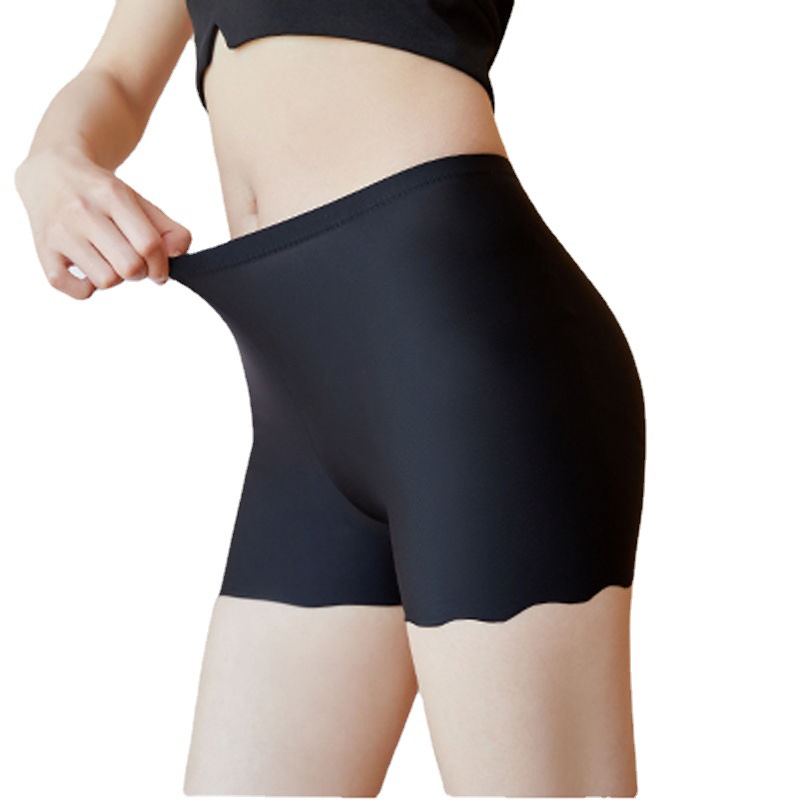 Safety pants women's summer anti-exposure seamless slim-fit Ice Silk tight insurance leggings women's shorts plus size underwear