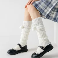 Дневные носки Белые шерстяные укладочные носки Lolita Sock JK Вязаные женские зимние носки Осенне-зимние теплые