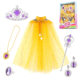 Children's Boxed Gift Girl's Toy Cloak Magic Wand Crown Princess Role Playing Children's Ring Set