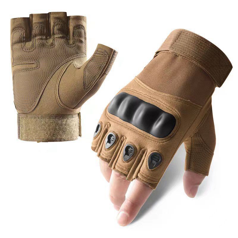 Oji half finger sand color