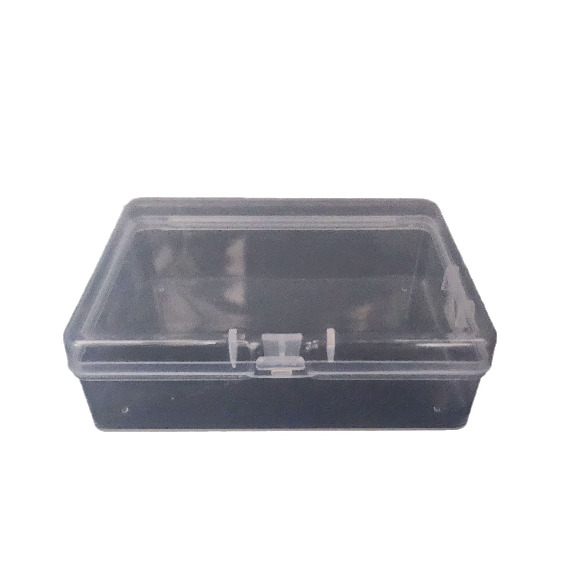 Medium lock empty box pp transparent rectangular plastic sample packing box fishing gear parts tool storage box wholesale