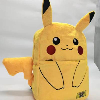 Pokemon Pokemon Pokemon Pikachu Picachu Plush Backpack Backpack Schoolbag