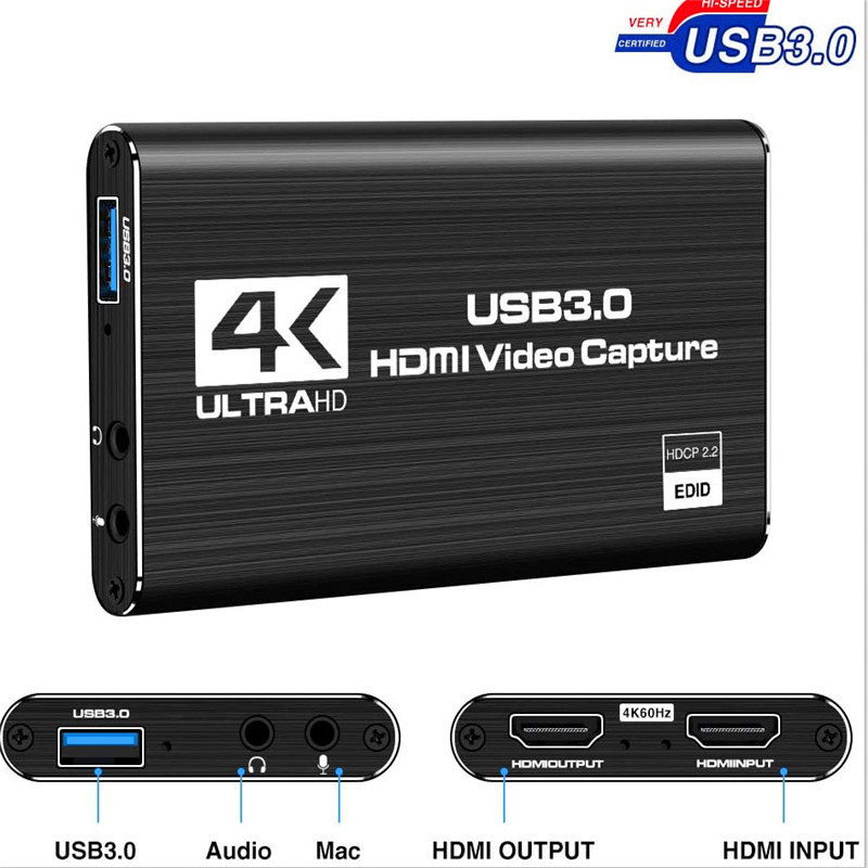 Cross-border hot selling 3.0USB capture card HDMI video capture card game capture live camera recording capture card