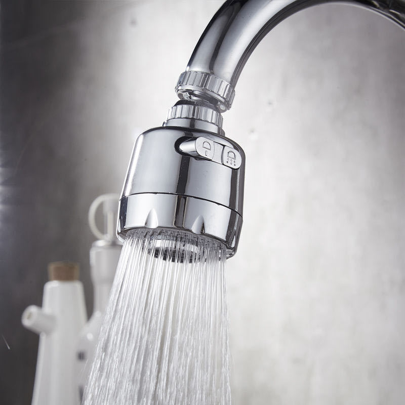 Kitchen dish basin second-speed adjustment faucet bubbler nozzle water-saving booster shower nozzle splash-proof faucet