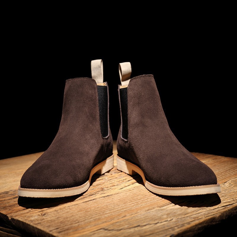 Chelsea Boots Men's Cross-border Large Size 48 Supply Autumn and Winter Men's Boots British Martin Boots Men's and Women's Same Style