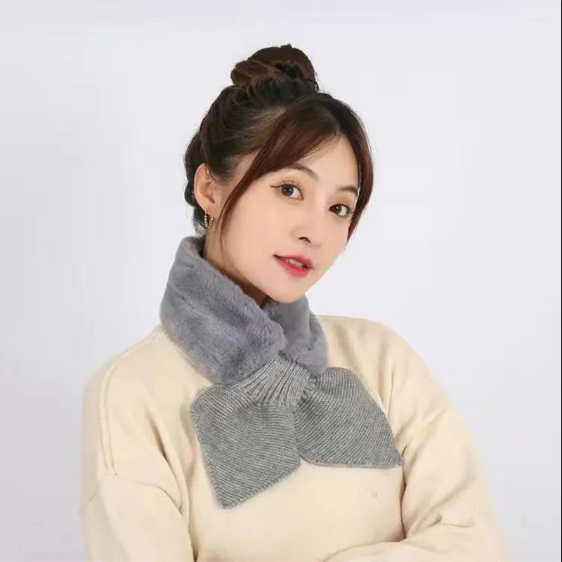 韓国版秋冬天は、ウサギの毛を厚くした純色の毛羽立ちをしています。|undefined