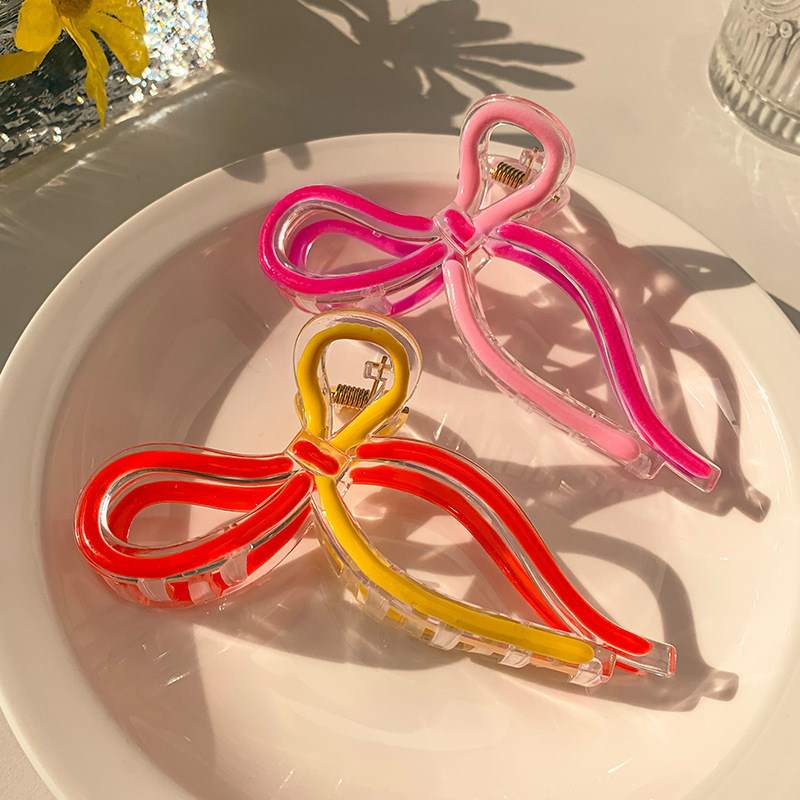 Jelly Shark Clip Damen 2024 Neue High-End Sense Grab Clip Back Head Tie Haargreifer Kopfbedeckung Clip Große Haarnadel_voghion.com