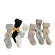 Children's pantyhose baby spring and autumn baby bottoming socks solid color bow jumpsuit girls leggings wholesale