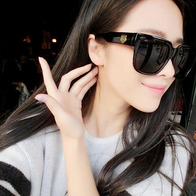 Korean Style Trendy Star Same Style Tiger Head Large Frame Sunglasses Trendy Lee Min Ho Same Style Vintage Sunglasses Sunglasses