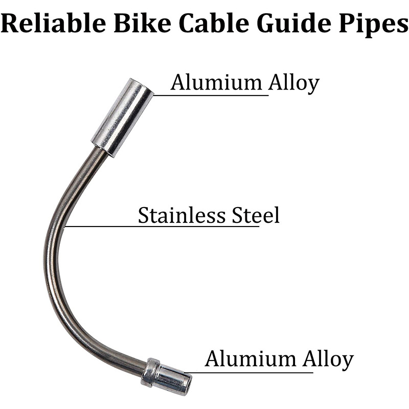 Factory wholesale bicycle v brake elbow brake elbow bicycle tube core hose protective sleeve with rubber sleeve