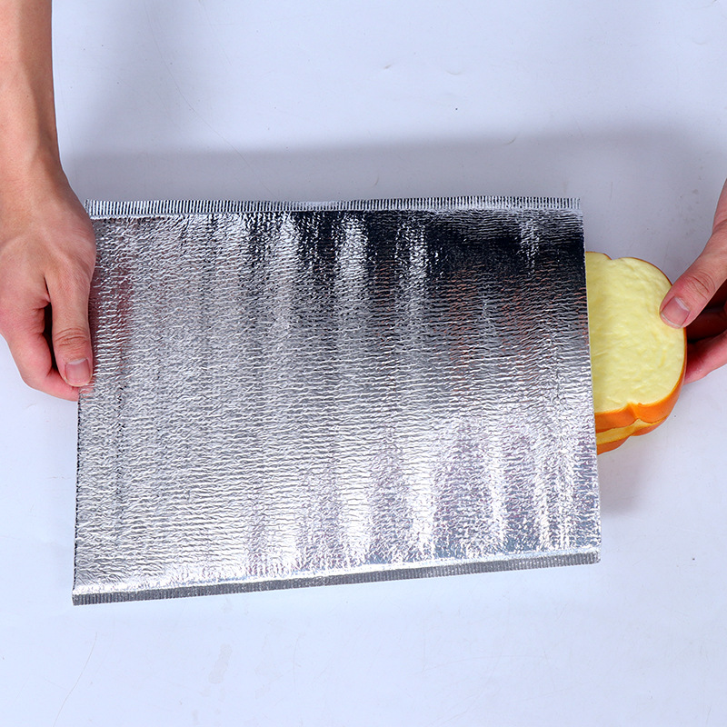 Refrigerated disposable thickened barbecue seafood pizza aluminum foil Pearl cotton takeaway insulation bag three-dimensional insulation insulation bag