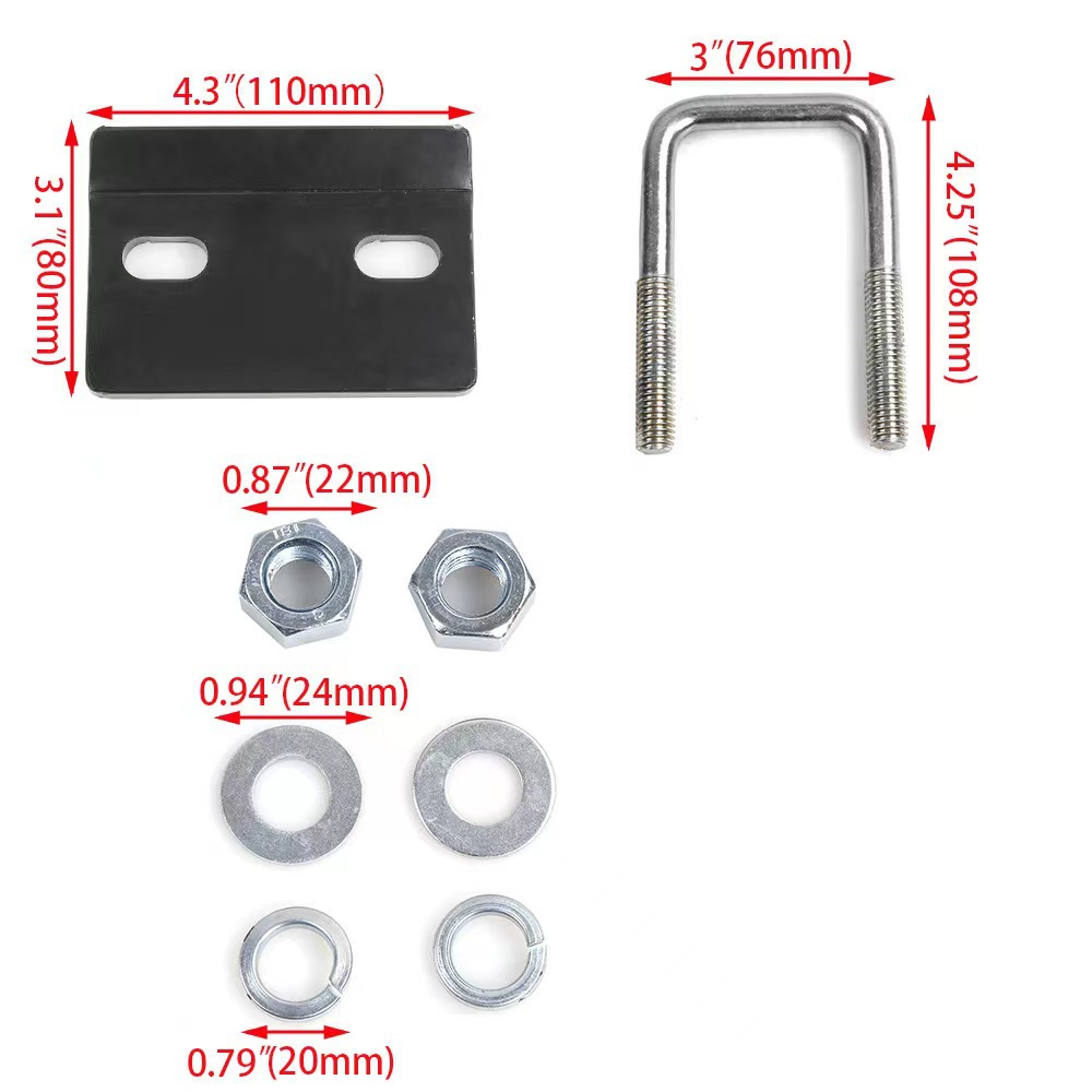 Trailer arm hook stable tensioner accessories suitable for trailer ball trailer trailer hook American square mouth anti-shake anti-loose