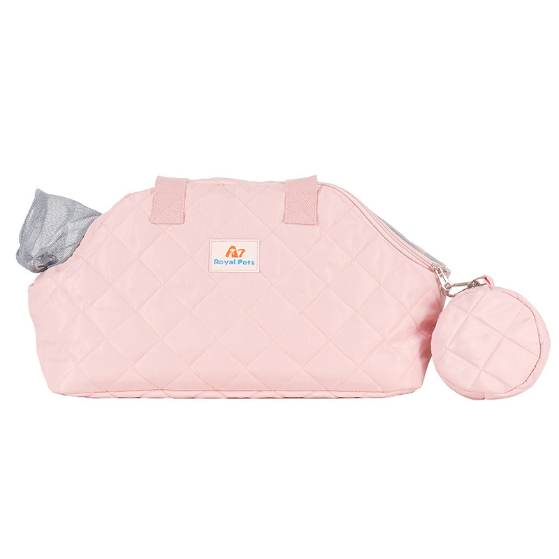 New portable one-shoulder pet bag breathable large capacity outdoor portable crossbody bag foldable dog bag cat bag