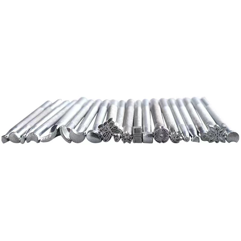 New power DIY leather printing tools 20-piece leather carving printing tools rotating carving knife leather carving printing