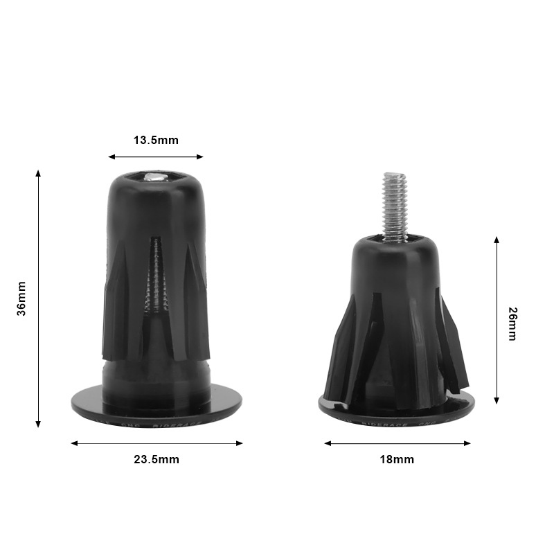 Bicycle Handle Plug 23.5mm Aluminum Alloy Handle Set Plug Mountain Bike Expansion Lock Block Bicycle Handle Plug