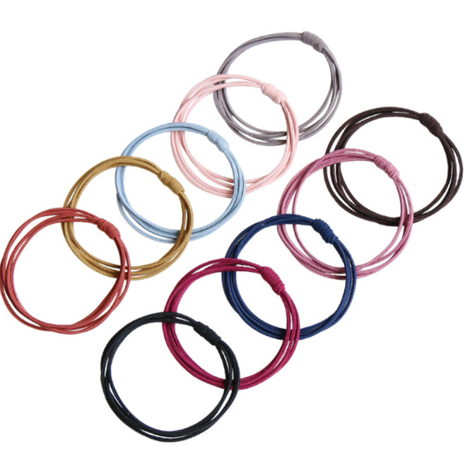 4-in -1 TikTok Net Red Hair Rope Hair Ring Small Fresh Korean Style Headwear Girly Heart Tie Hair Accessories Four-in-One Rubber Tendons