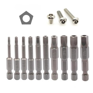 S2 steel 1/4 inner pentagram screw electric screwdriver head suit bicycle pentagram pneumatic pneumatic screwdriver head