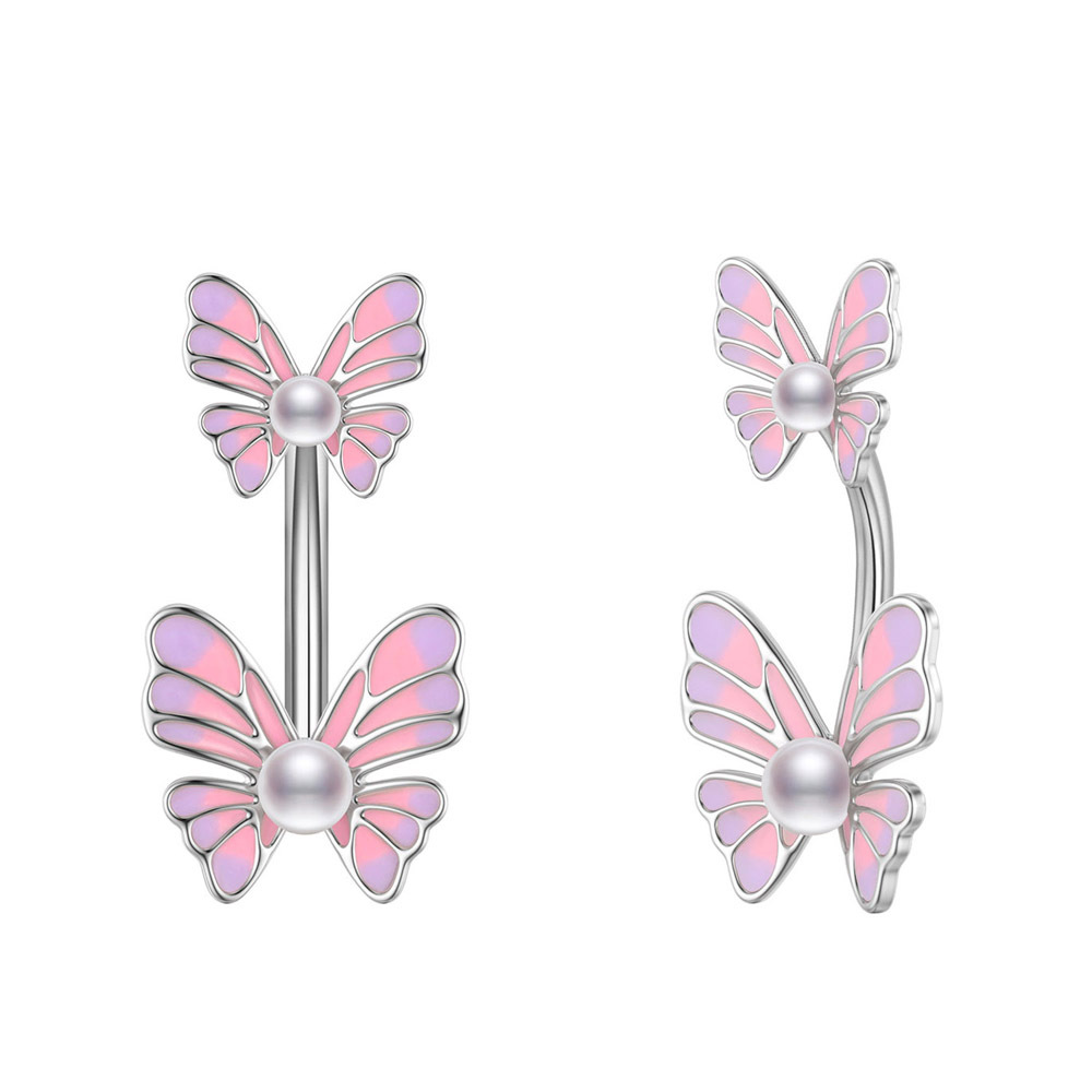 Cross-border e-commerce new zircon navel nail dripping oil navel ring piercing jewelry online wholesale