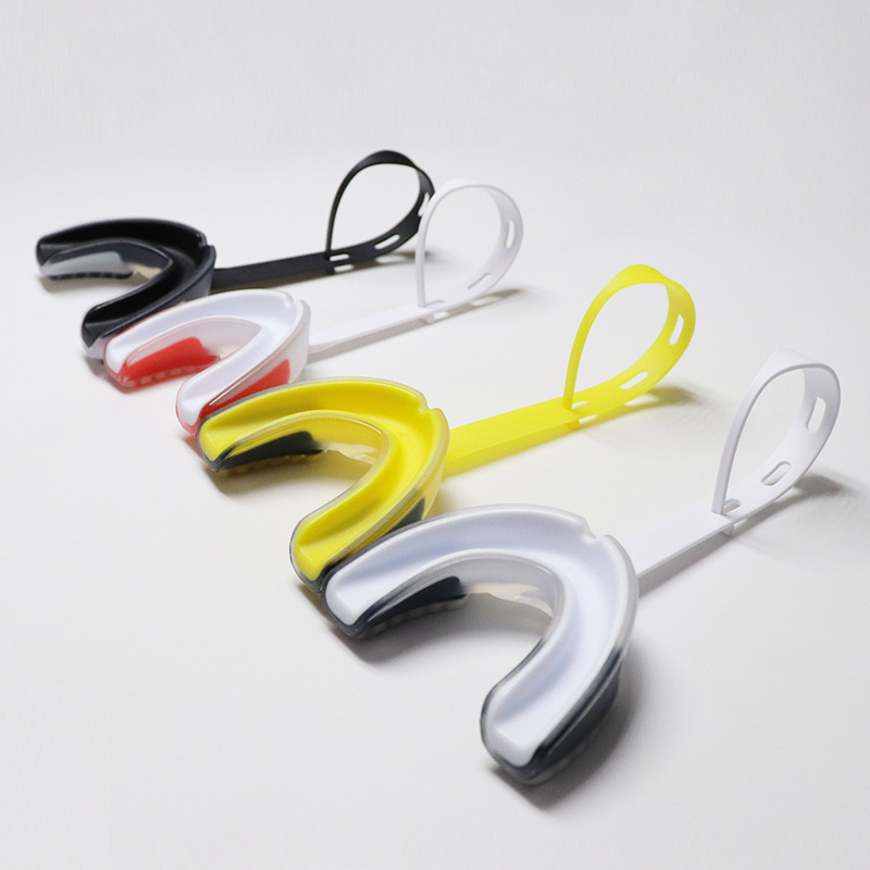 Step-in hot sale children adult removable teeth guard with tail rugby ice hockey sanda boxing sports braces