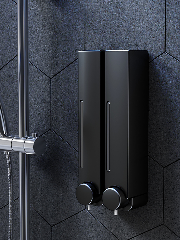 Nail-free wall-mounted hotel bathroom kitchen soap dispenser wall-mounted hand sanitizer Shower Gel Shampoo Press soap dispenser