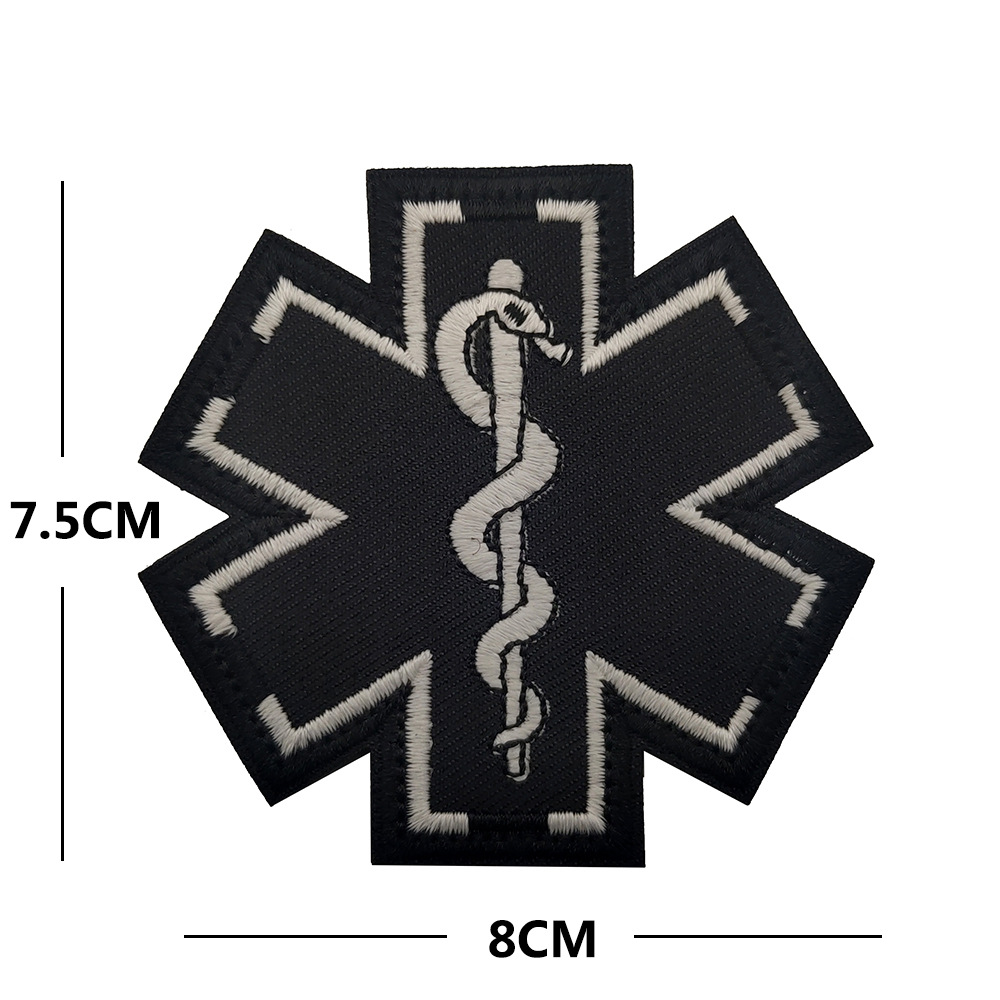 American Star of life embroidered Velcro armband Star of life Decal patch rescue cloth stickers