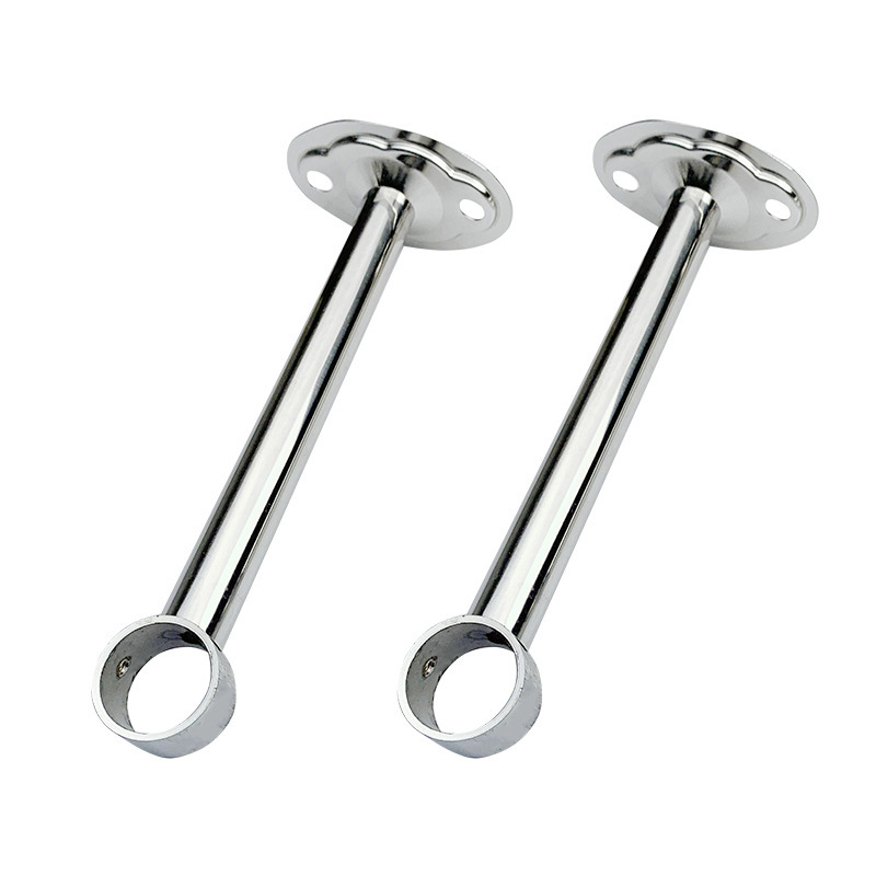 Thickened Stainless Steel Hanging Hanging Seat Balcony Clothes Drying Rod Base Flange Fittings Clothes Drying Rod Accessories
