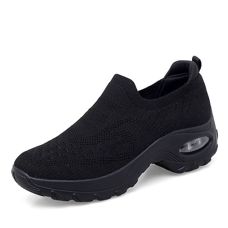 2024 New Cross-border Wholesale Old Beijing Cloth Shoes Red Sports Mother Women's Casual Soft Bottom Air Cushion Shoes