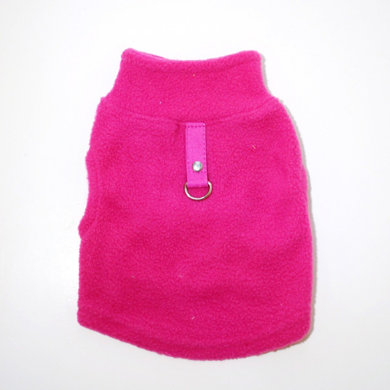 Cross-border hot pet clothes dog cat autumn and winter clothing polar fleece traction buckle strong warm