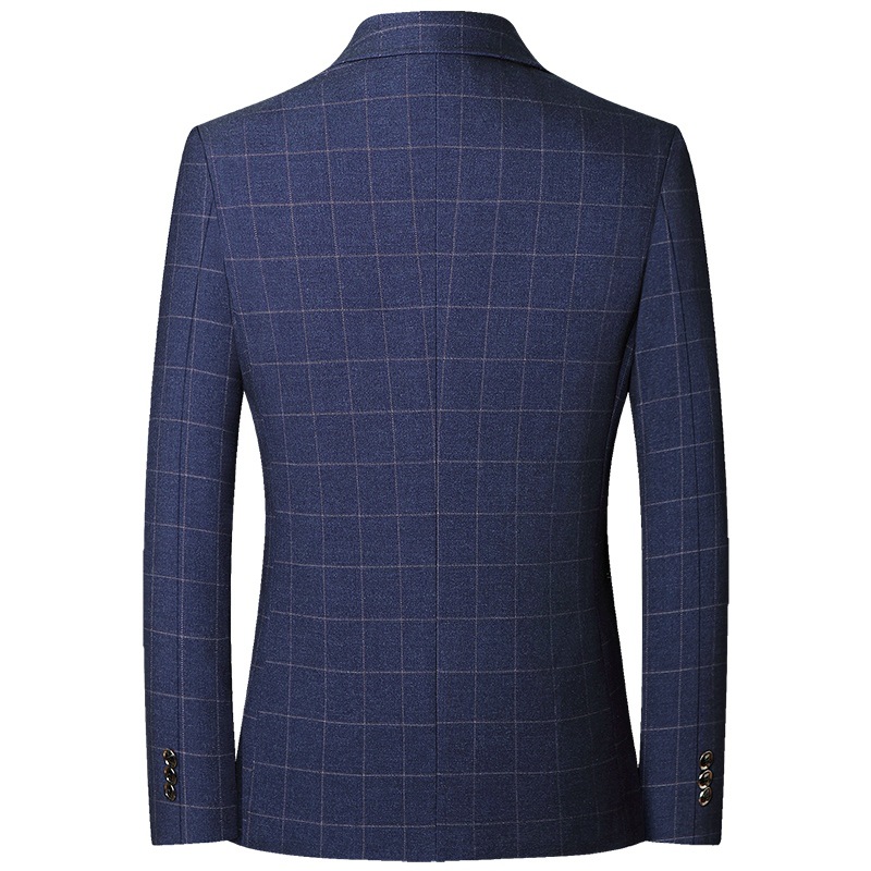 Middle-aged men's suit 2024 spring and autumn new dad casual one-piece suit clothes coat a generation of hair
