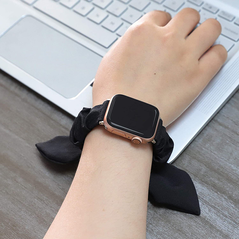 Apple Watch Strap Cross-border Detachable Bow Stereo Ear for 34567 Generation appleiwatch Strap