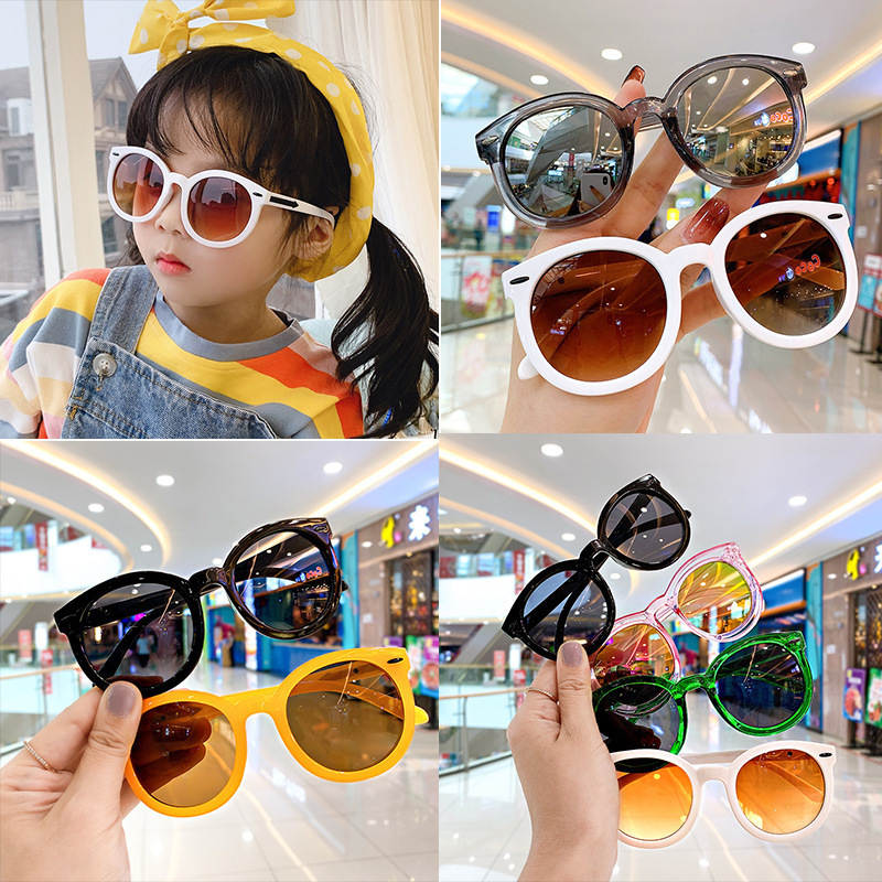 厂家批发新款儿童遮阳镜宝宝墨镜眼镜时尚潮男童女童太阳镜