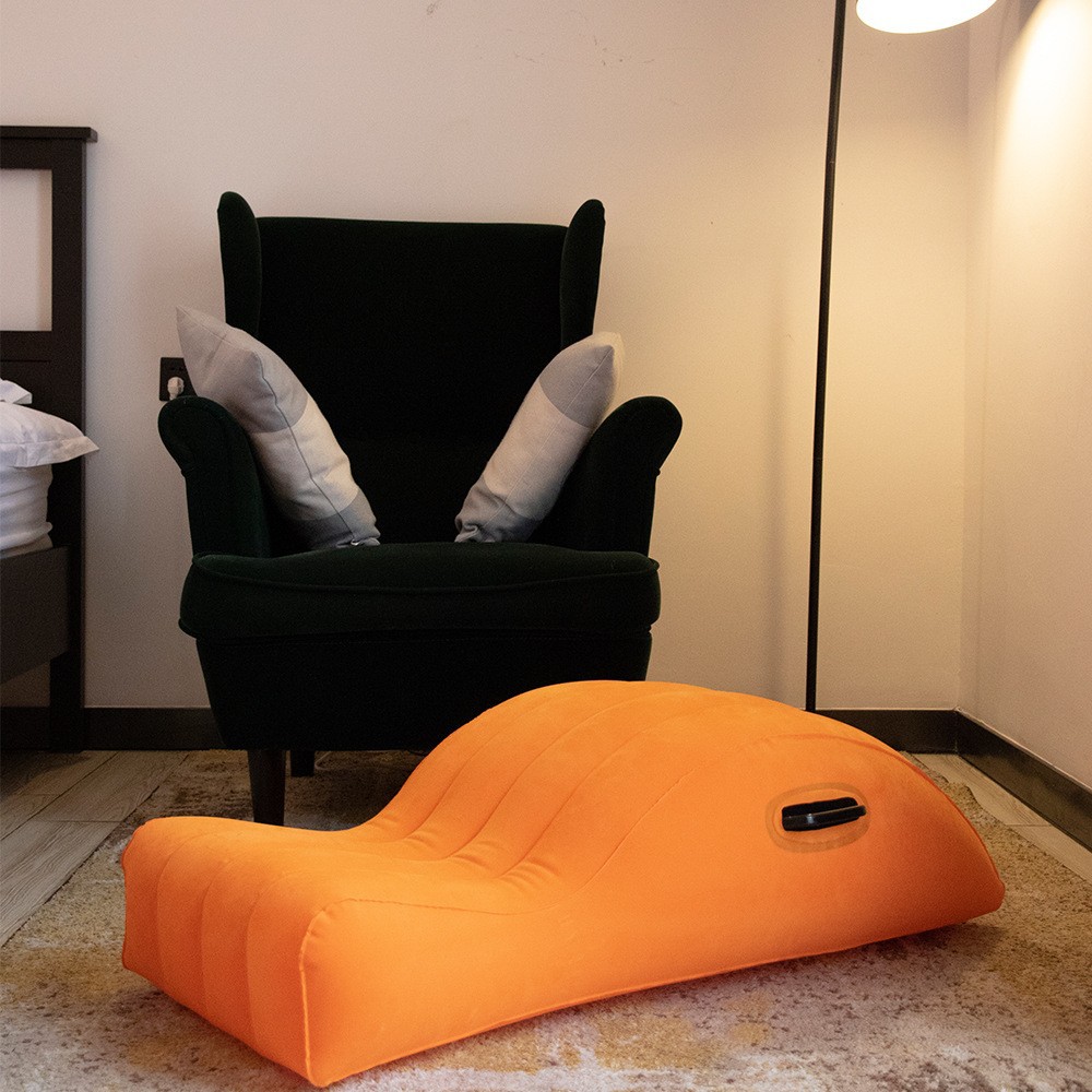 In stock new inflatable sex furniture S-shaped recliner portable creative sex sofa studio sex gift