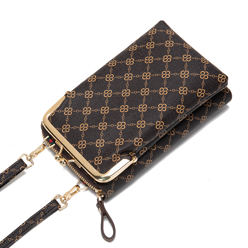 2023 mobile phone bag new fashion ladies presbyopia zipper wallet wholesale multi-function mini mobile phone bag slung