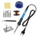Blue small temperature regulating 5-head flying wire sponge small blue tin wire iron bracket curved tip tweezers/European gauge