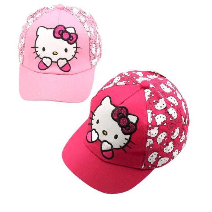 F259 Spring and Summer New Sunshade Cap Cartoon Korean Style Children Baseball Cap Girl Sun Hat Foreign Trade