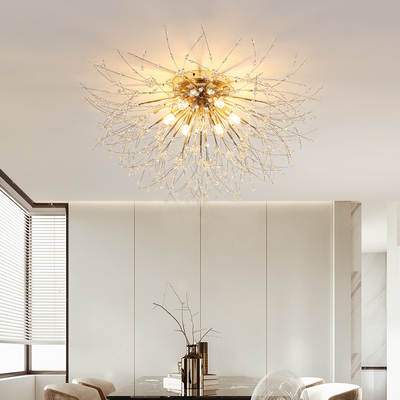 Nordic Style Ceiling Light Hall High-Level Crystal Bedroom Light Main Light Entry Luxury Creative Dining Room Light Modern Simple