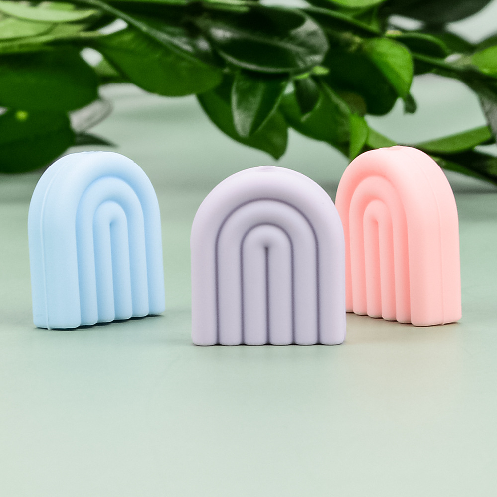 New versatile silicone beads food grade baby gum pacifier chain loose beads children's handmade diy beads wholesale