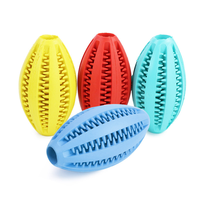 Pet supplies Amazon explosions dog toys leak ball manufacturers wholesale TPR molars bite-resistant cleaning rubber ball