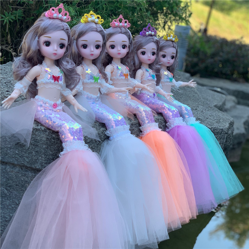 12 inch Ariel Mermaid Doll Girl Toy Princess Children's Birthday Gift Doll Doll