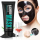Blackhead Removal Nasal Mask Set Bamboo Charcoal Tear Mask Area T Care Blackhead Removal Nasal Mask with Brush 4 Acne Needles