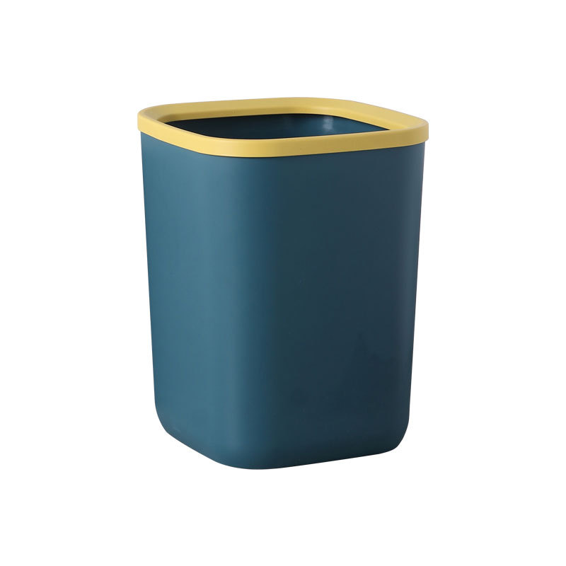 Trash Bin Household Nordic Simple Style Large Thickened Plastic Bucket Office Kitchen Trash Bin Bathroom Trash Bin