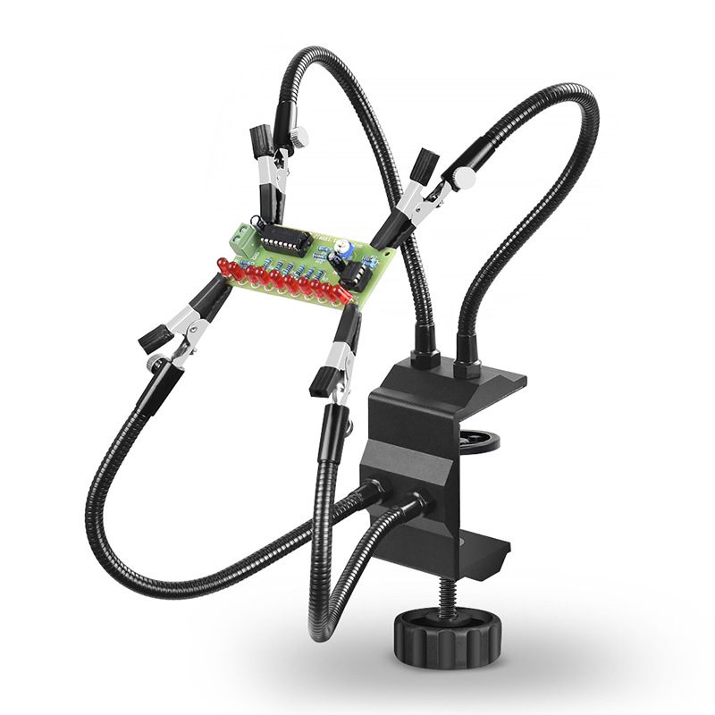 Universal metal support arm PCB circuit board repair welding auxiliary clamp table DIY manual aircraft model fixing clamp tool