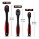 Cross-border hot sale 3-piece 72-tooth curved handle ratchet wrench large, medium and small flying two-way fast socket ratchet wrench