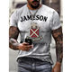 New cross-border e-commerce hot selling short sleeve men's fashion trend 3D digital printing T-shirt factory direct supply
