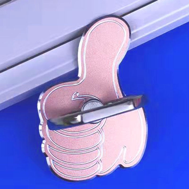 Factory direct supply mobile phone accessories all metal ring buckle bracket cartoon desktop lazy creative mobile phone bracket wholesale