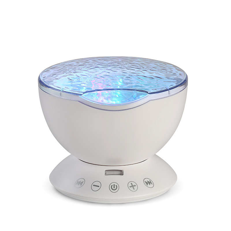Hot sale multi light mode holiday atmosphere lamp bedroom remote control ocean scene music playing projection lamp wholesale