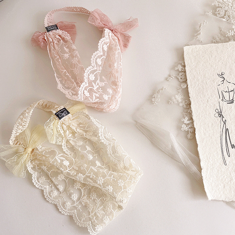 New Korean Style Retro Princess Style Lace Children Flower Girl Hair Band Hair Accessories